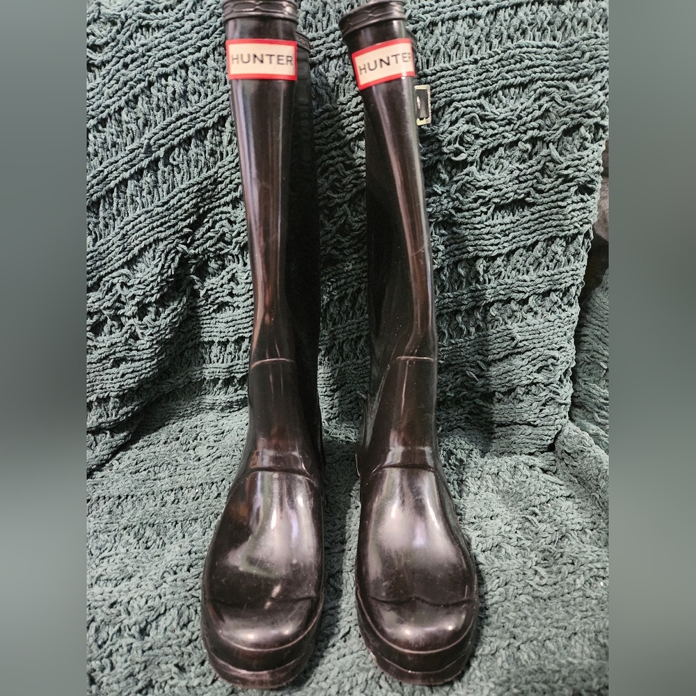 Hunter Original Tall Black Gloss Rain Boots